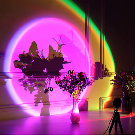 Sunset Lamp Projection, 16 Colors Changing Projector LED Mellow Floor