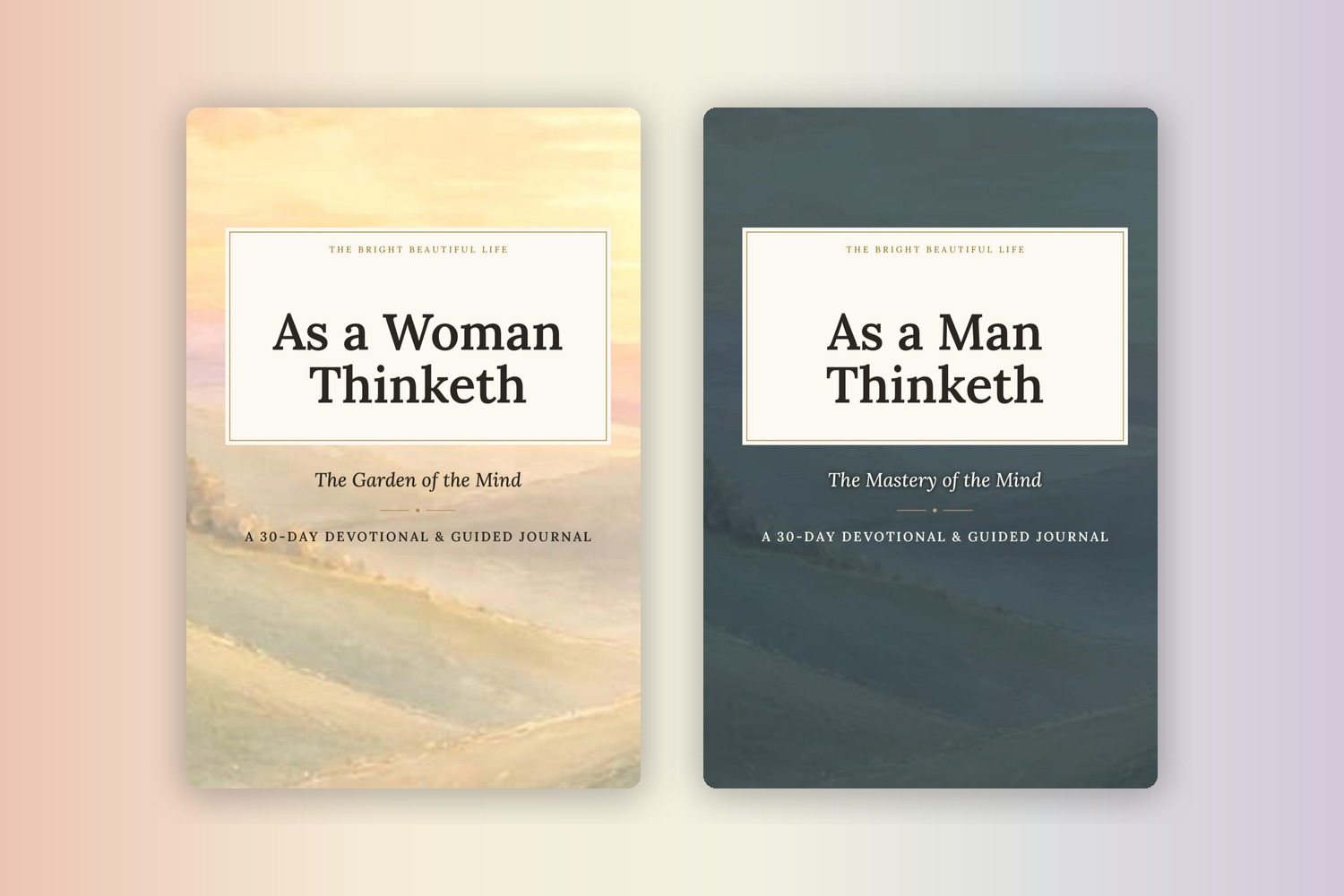 The two devotionals resting open